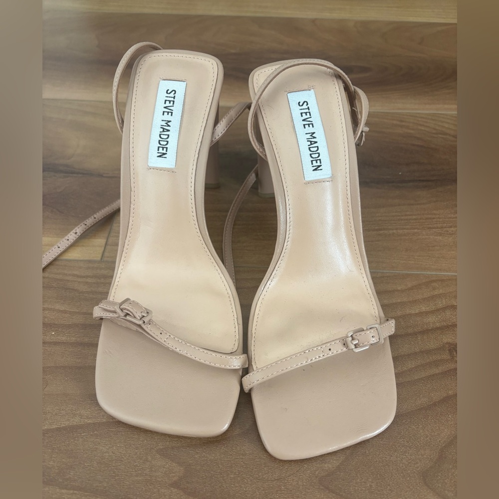 Aldo Nude Leather Sandals